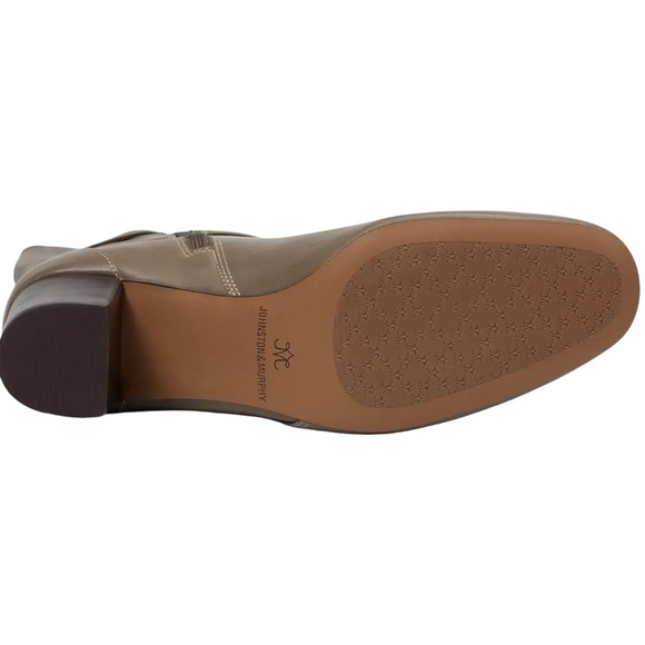 NWOB $358 Johnston and Murphy the Rleanor Knee High Taupe Leather Boots - Picture 8 of 8